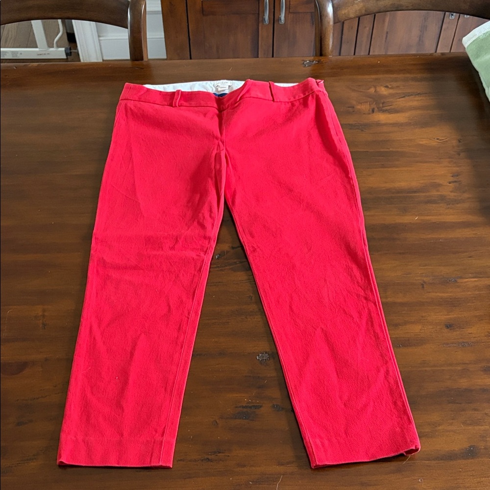 J. Crew Vibrant Red Skirt